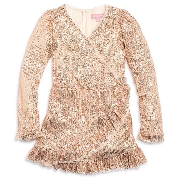 BCBGirls Other - Sequin Romper Wrap in Champagne NWT